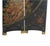 Antique Japanese Ebonized Chinoiserie Decorated Four-Panel Circular Screen C1920 For Sale - Image 10 of 18