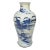 2000s Blue and White Shan Shui Vase For Sale