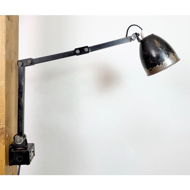 Industrial Adjustable Wall Lamp in Black from Memlite, 1960s For Sale - Image 15 of 18