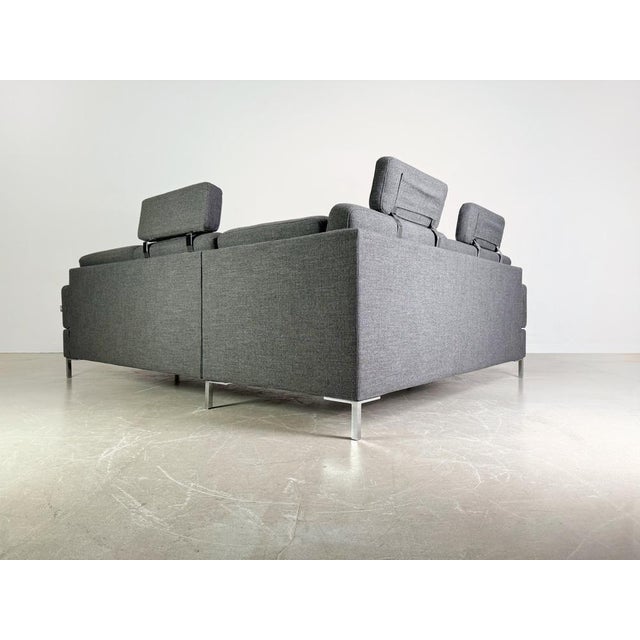 Set of Alba Corner Sofa with Recammiere Gray from Brühl For Sale - Image 11 of 13