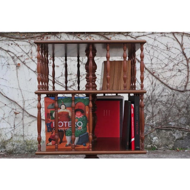 Beech Swivel Bookcase, 1950s For Sale - Image 3 of 18