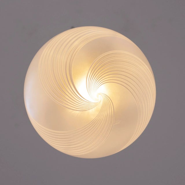 Vintage Crystal Suspension Sphere, Italy For Sale - Image 7 of 11