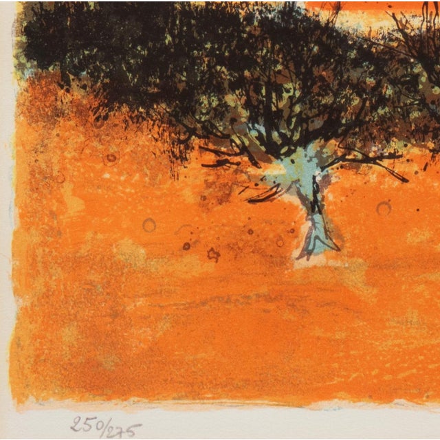 'Sunset Over Provence' by Pierre Bisiaux, Paris Salon, Musée d'Art Moderne, Benezit For Sale - Image 4 of 14