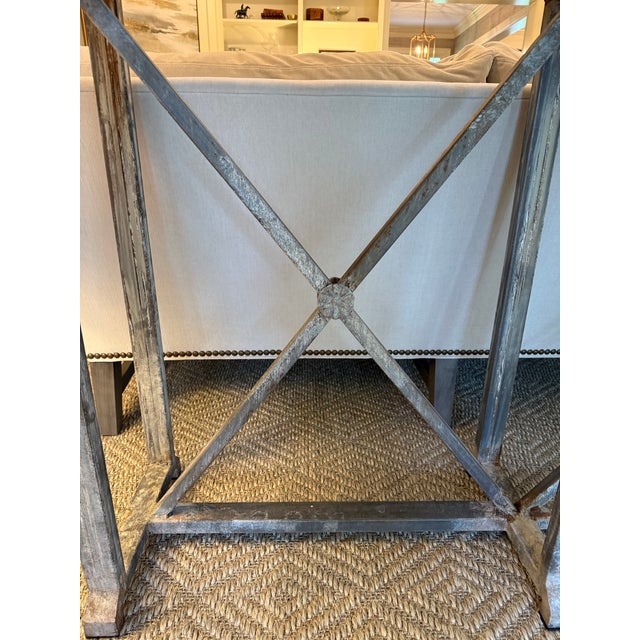Rustic Iron Console Table For Sale In Nashville - Image 6 of 9