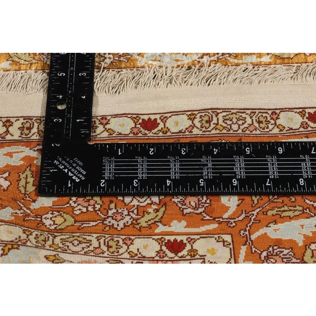 Vintage Turkish Silk Hereke Rug - 02'02 X 03'04 For Sale In Dallas - Image 6 of 9