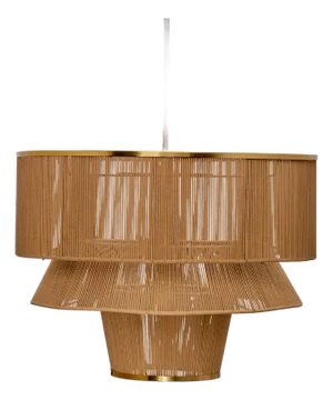 Jamie Young Dimension 1-Light Iron and Cotton Chandelier
