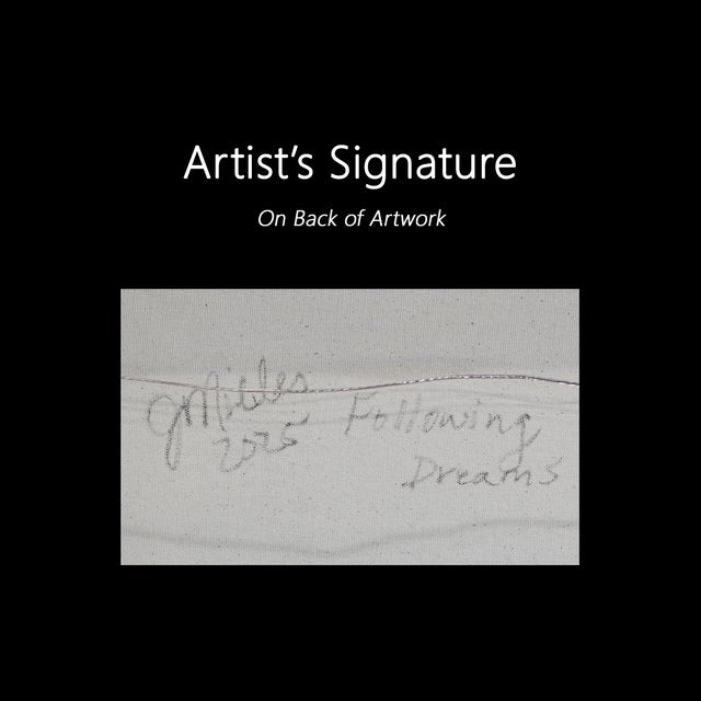 Following Dreams - Rural Landscape Mixed Media Painting on Canvas Original Artwork by Jodi Miller For Sale - Image 9 of 9