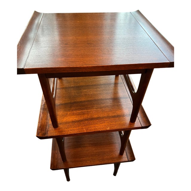 Mid-Century Modern Japanese Teak Snack Tables For Sale