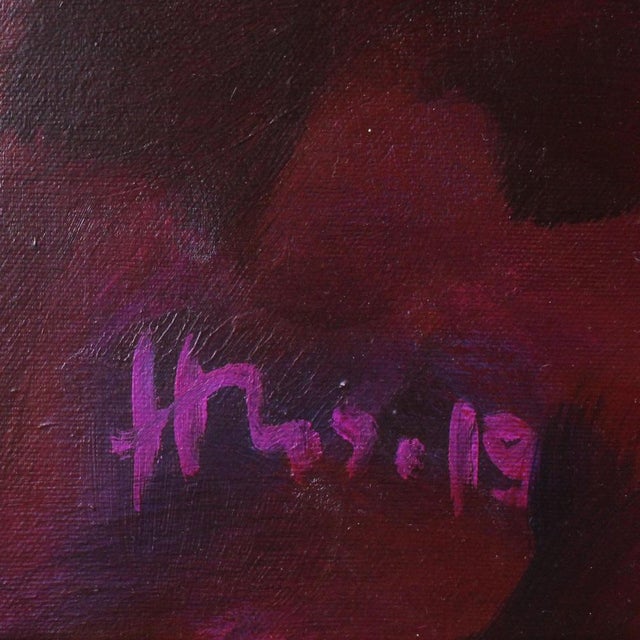Hans-Henrik Husemann, Terra Magenta III, Acrylic on Canvas For Sale - Image 3 of 4