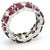 18k White Gold Ruby and Diamond Eternity Band Ring, 5.50 Carats, Size 8 For Sale - Image 4 of 9
