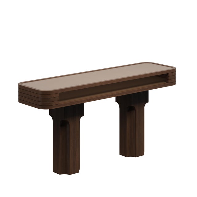 Contemporary Melbourne Console Table by Wood Tailors Club For Sale - Image 3 of 13
