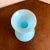 French Vintage French Blue Opaline Glass Perfume Bottle For Sale - Image 3 of 5