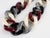 Burgundy Angela Caputi Italy Choker Necklace Massive Silver, Black, Red Resin Chain For Sale - Image 8 of 9