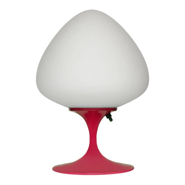 Stemlite Table Lamp by Designline in Hot Pink - Mid Century Retro Style For Sale
