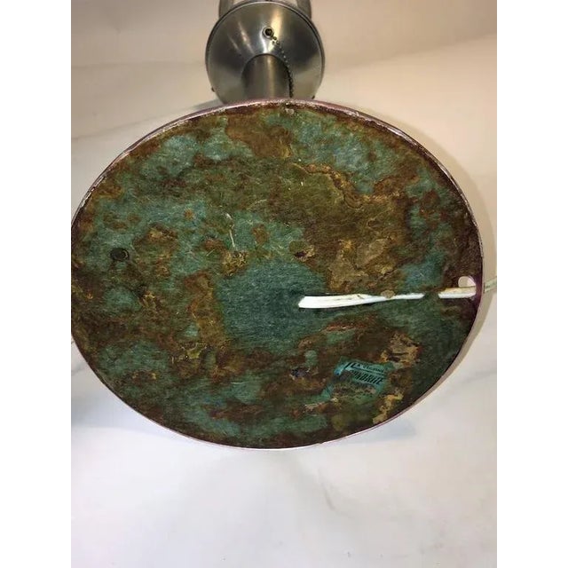 Pink Art Moderne Anodized Spun Aluminum Lamps - A Pair For Sale - Image 8 of 9