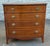 Traditional Mid 20th Century Federal Style Banded Mahogany Bow-Front Chest of Drawers For Sale - Image 3 of 12