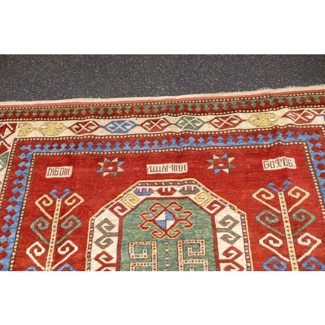 Antique Caucasian Kazak Rug 5'8" X 9'10'' For Sale - Image 10 of 13