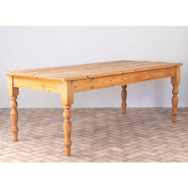 Vintage Pine Farmhouse Table, Usa 1960s For Sale - Image 14 of 18