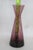 Morgantown Glass Lead Crystal Slant Vase Amethyst Burgundy Mid Century Mod 4741b For Sale - Image 9 of 13