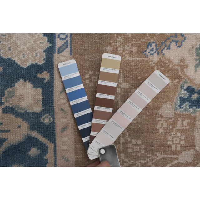 Vintage Tan Wool Anatolian Karapinar Rug 4'9" X 7'11" For Sale - Image 12 of 13