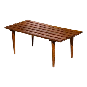 Vintage Mid Century Modern Slat Coffee Table