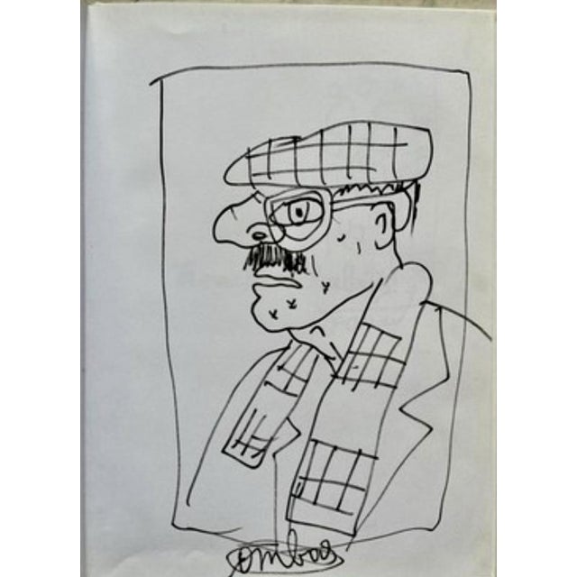 Contemporary Robert Combas, Profile, Drawing on Paper, 2000 For Sale - Image 3 of 3
