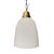 Opaline Glass Hanging Lamp with Brass Fixture For Sale