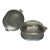1940s Guardian Service Vintage Double Oval Roaster W/ Glass Lid - 3 pcs For Sale