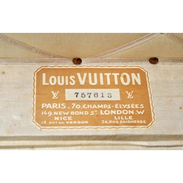 Orange Steamer Trunk from Louis Vuitton, 1910 For Sale - Image 15 of 18