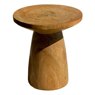 Side Table in Natural Mango Wood, 1980s For Sale