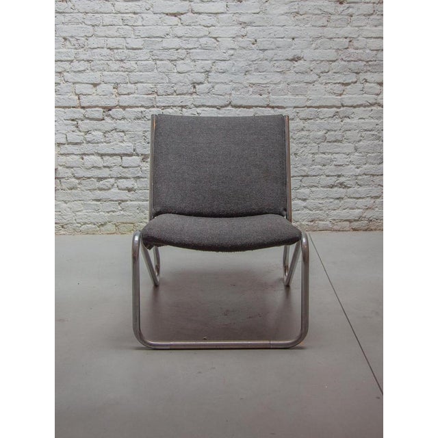 Bauhaus Vintage Chrome Tubular Steel Lounge Chair, 1964 For Sale - Image 3 of 10