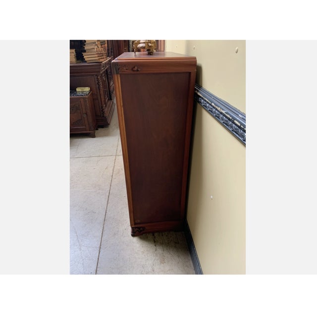 Antique Art Nouveau Cabinet in Wood, 1910 For Sale - Image 12 of 15