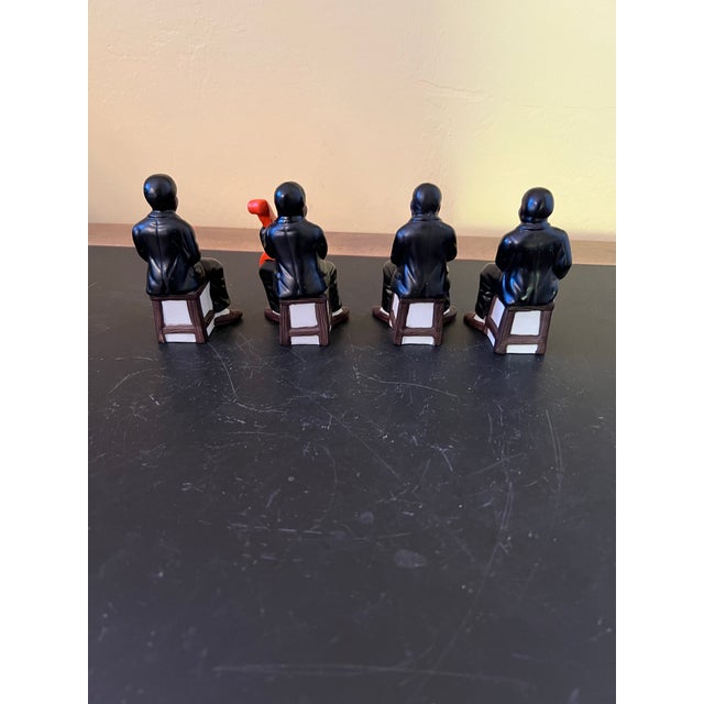 Vintage African American Ceramic Jazz Musicians Figurines- Set of 4 For Sale In Naples, FL - Image 6 of 9