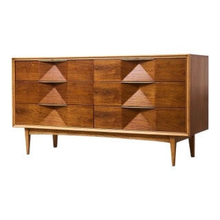 Mid 20th Century Restored Six Drawer Dresser For Sale
