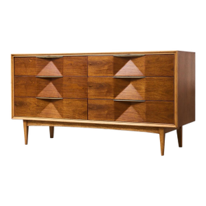 Mid 20th Century Restored Six Drawer Dresser