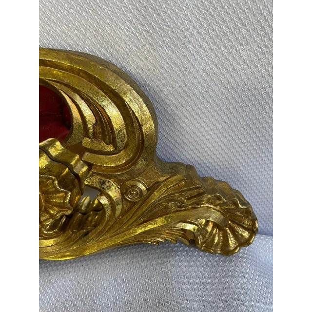 Vintage Gilded Decorative Scroll Mirror Wall Swags - a Pair For Sale - Image 6 of 12
