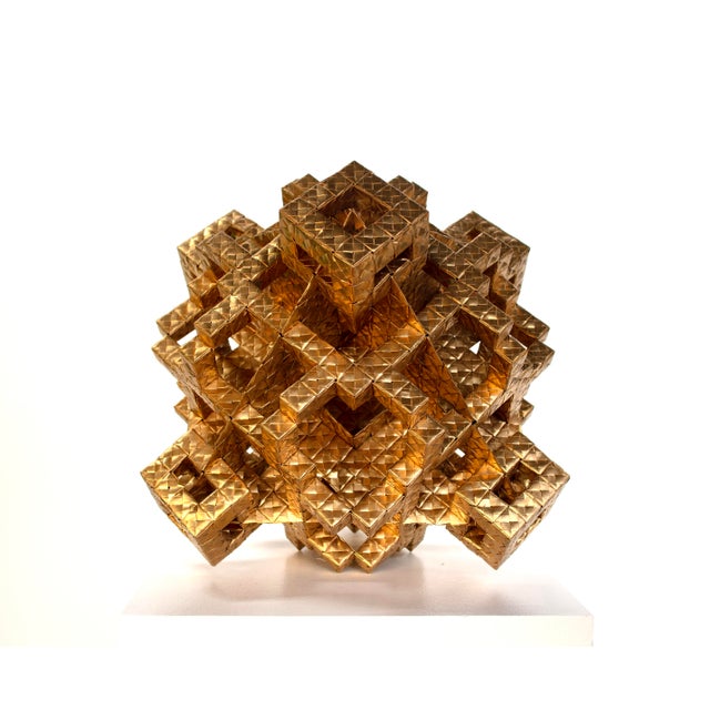Dissection of mirrored "hexahedral cubes" showcasing balance, symmetry, and harmony through cubic architecture. No...