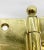 Vintage Polished Brass Lawrence 5.5 X 5 Offset Door Hinges For Sale - Image 6 of 7
