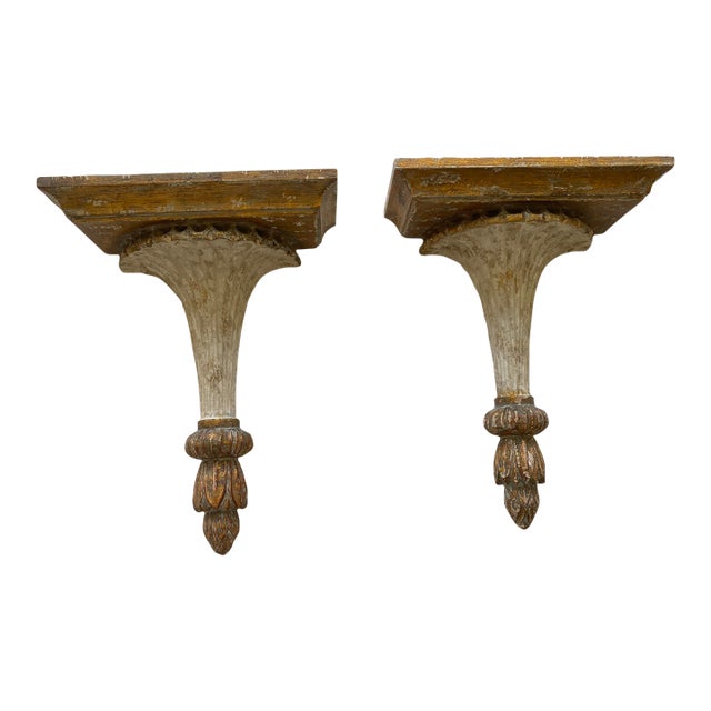 Pair of Wall Brackets For Sale