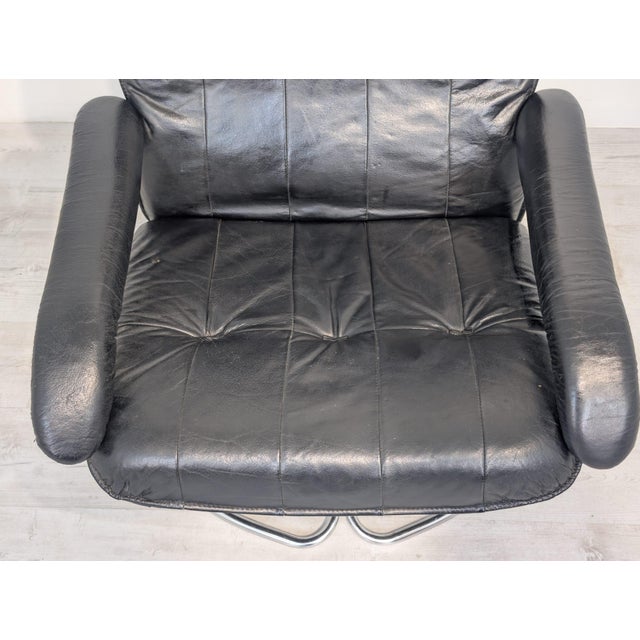 Danish Unico Lounge Chair in Leather and Chrome, 1960s For Sale - Image 17 of 18