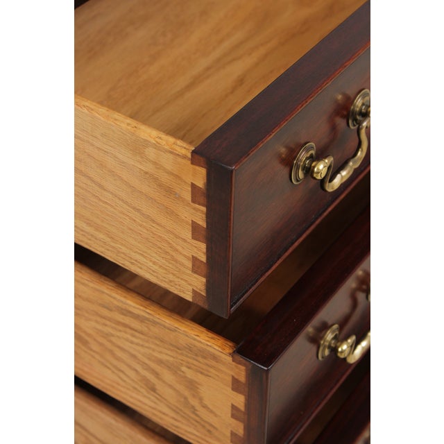 Wood Pair of Henkel Harris Mahogany Nightstands For Sale - Image 7 of 14