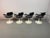 A striking set of four vintage swivel dining chairs attributed to rudi verelst for novalux, belgium, dating from the...