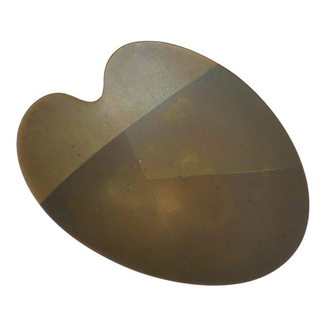 Mexican Modern Brass Copper Metals Dish For Sale