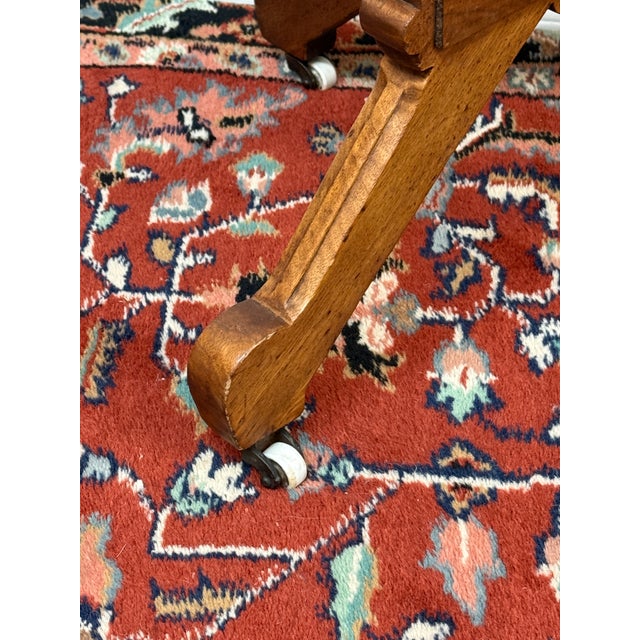 Wood Victorian Eastlake Walnut Wood Parlor Table For Sale - Image 7 of 13