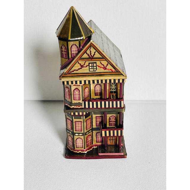 Folk Art Antique Folk Art Handmade Straw Miniature Doll House For Sale - Image 3 of 8
