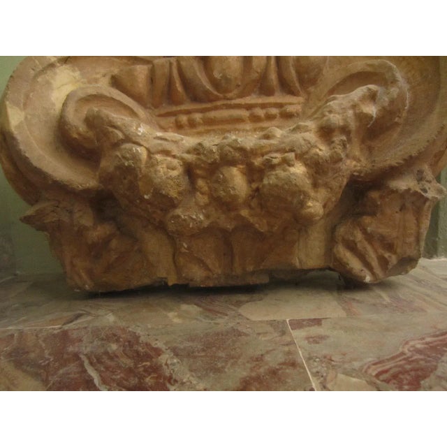 Beige Vintage Decorative Plaster Frieze For Sale - Image 8 of 11