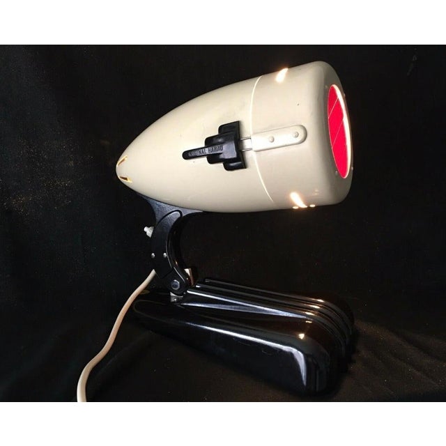 Bauhaus Hanau Metal Bakelite Table Lamp with Height Adjustment, 1950s For Sale - Image 9 of 9