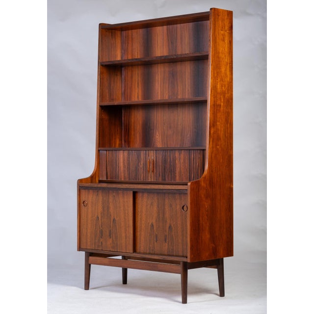 Midcentury Danish Secretaire with Book Shelf in Rosewood by Nexø, 1964 For Sale - Image 10 of 10