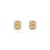American 1.86ct Yellow Sapphire Diamond Halo Stud Earrings in 14k White Gold Gift for Mom- A Pair For Sale - Image 3 of 12