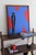 Bodasca, Blue on Red, 2025, Acrylic on Canvas For Sale - Image 3 of 14